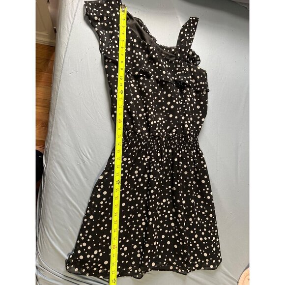 Guess Los Angeles Black Polka Dot Dress Sz 8 Garden Brunch resort Vacation - Picture 2 of 10